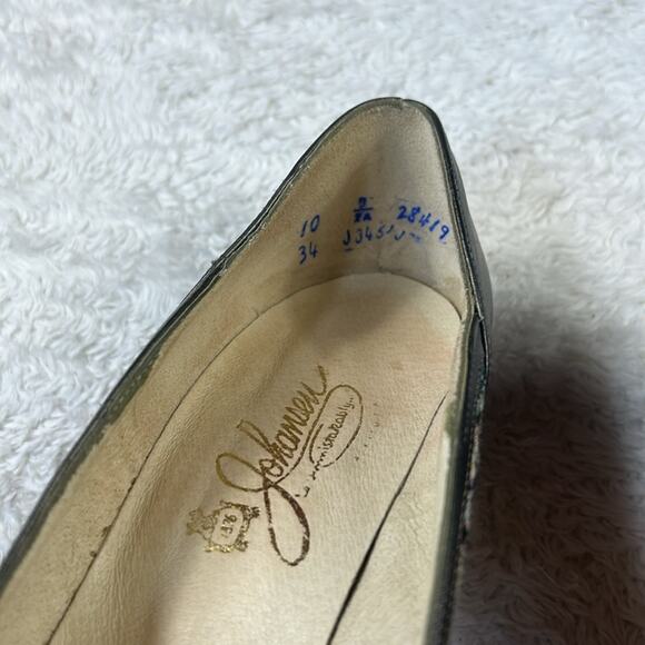 Vintage 80s 90s Johansen carpet tapestry floral pumps, size 10 - Picture 3 of 11